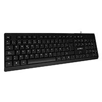 TECLADO ACTECK INSPIRE TA210 / ALAMBRICO USB / ESPAÑOL / 105 TECLAS / WINDOWS / MEMBRANA / NEGRO / AC-928946 TECLADO ACTECK INSPIRE TA210 / ALAMBRICO USB / ESPAÑOL / 105 TECLAS / WINDOWS / MEMBRANA / NEGRO / AC-928946